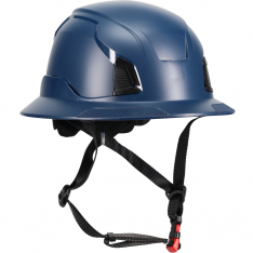PIP 280-HP1491RM-FB-08, Traverse, Safety Helmets, Navy, OS, Full Brim, Non, Vented, Industrial Climb
